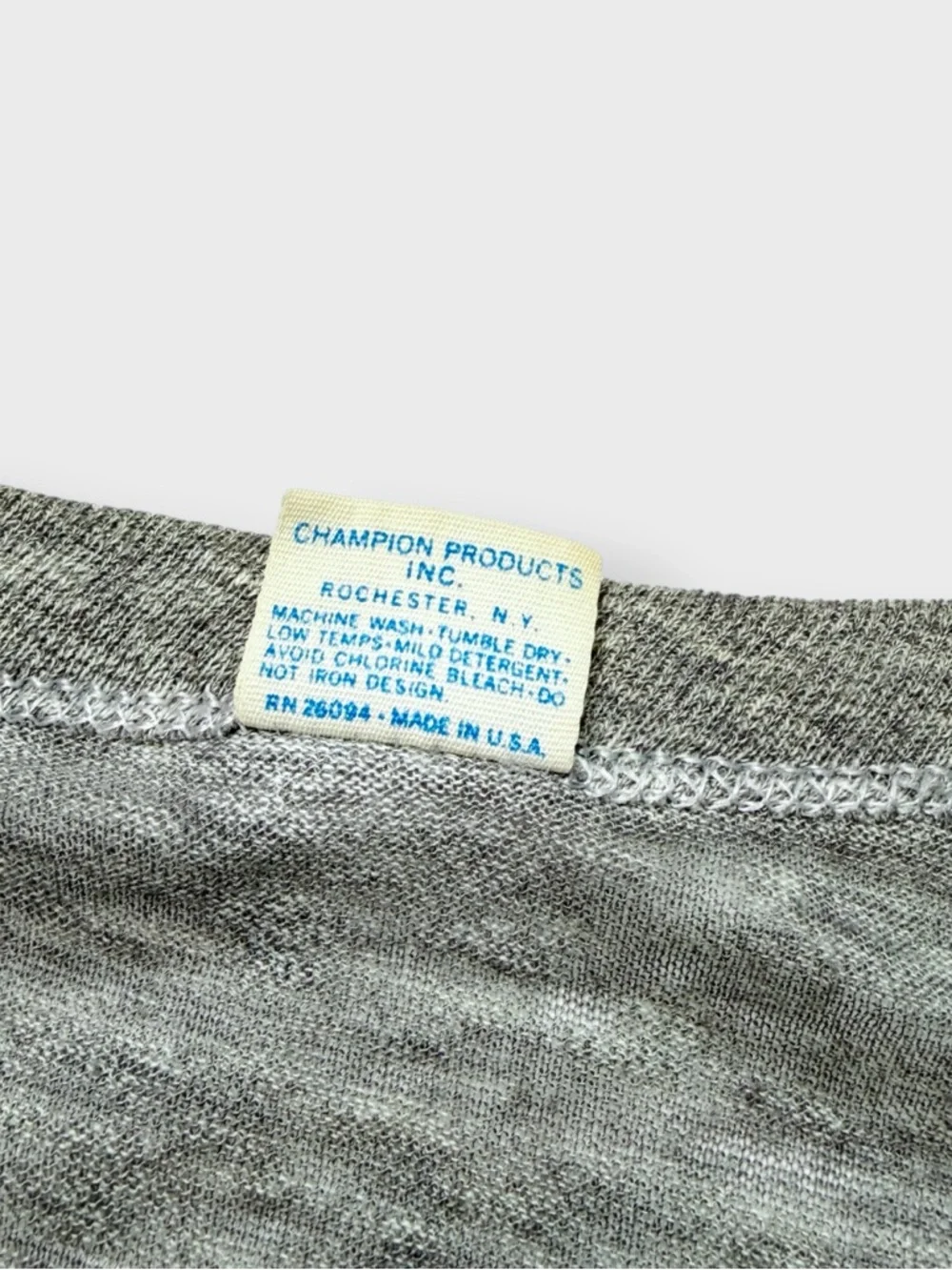 Vintage 70s Champion Blue Bar Harley Davidson Horsepower Shirt 2-Sided Stockton - Picture 6 of 9